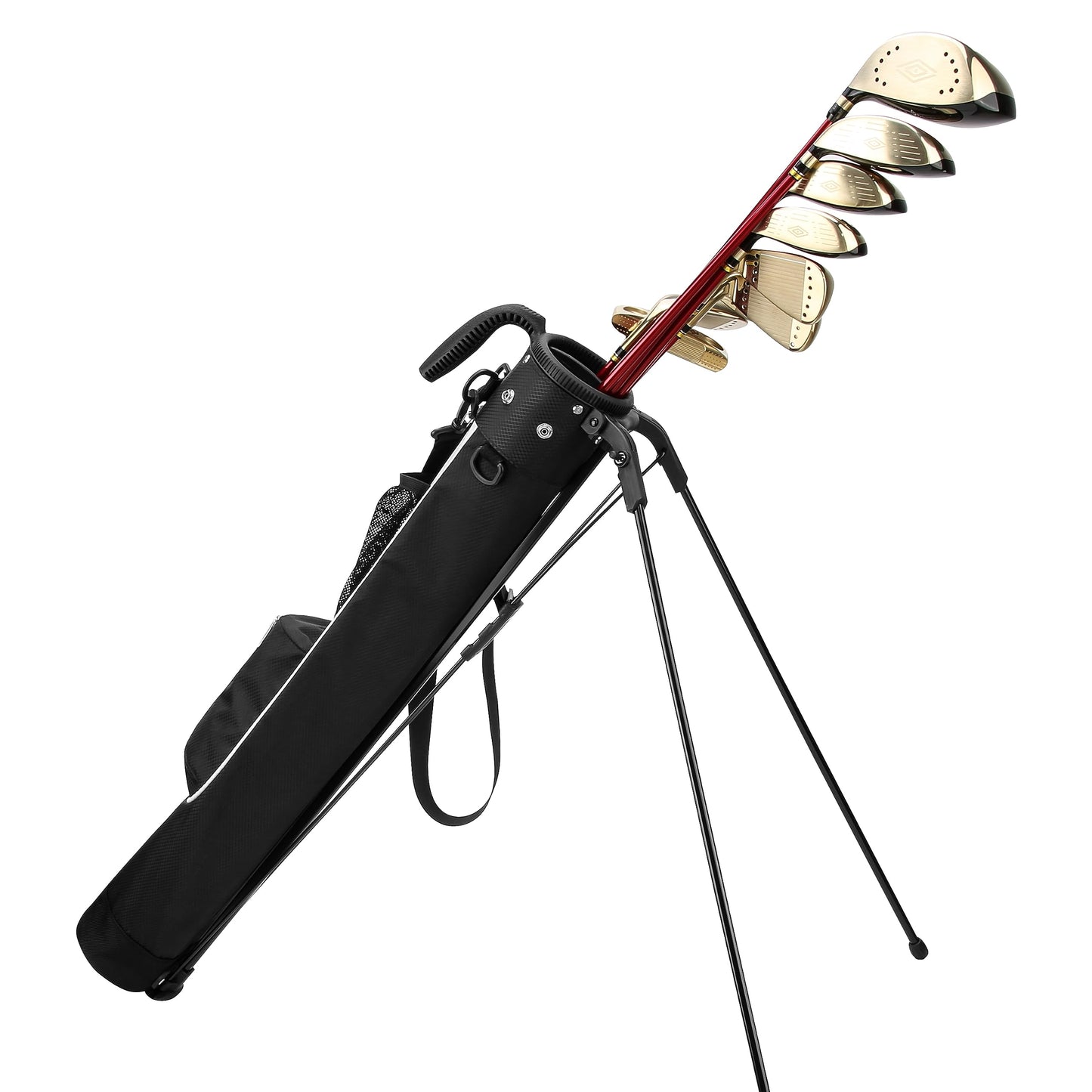 Комплект мужской PGM - 4 шт - драйвер№1 - айрон №7 - вейдж - паттер - сумка-подставка