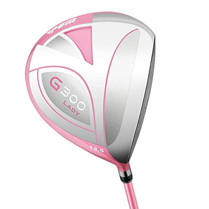 Комплект женский PGM  4 шт - титан, 1 вуд (#1), 2 айрон (#7, SW), 1 паттер с сумка-подставка - правая рука