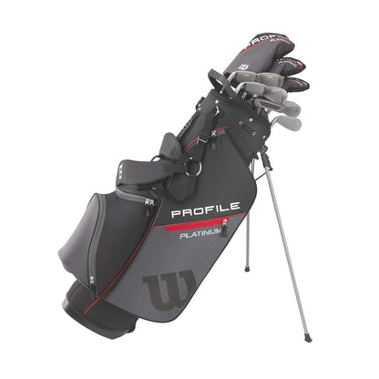 Мужской комплект WILSON Profile Platinum клюшки для гольфа — для правой руки, сумка-стойка 