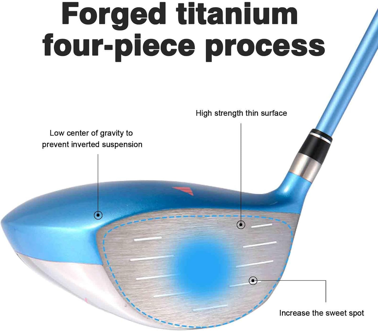 Комплект женский PGM  11 шт - 4 титан вуд (#1,3,5,4H), 6 айрон (#6,7,8,9,PW,SW), 1 паттер, 1 сумка-подставка