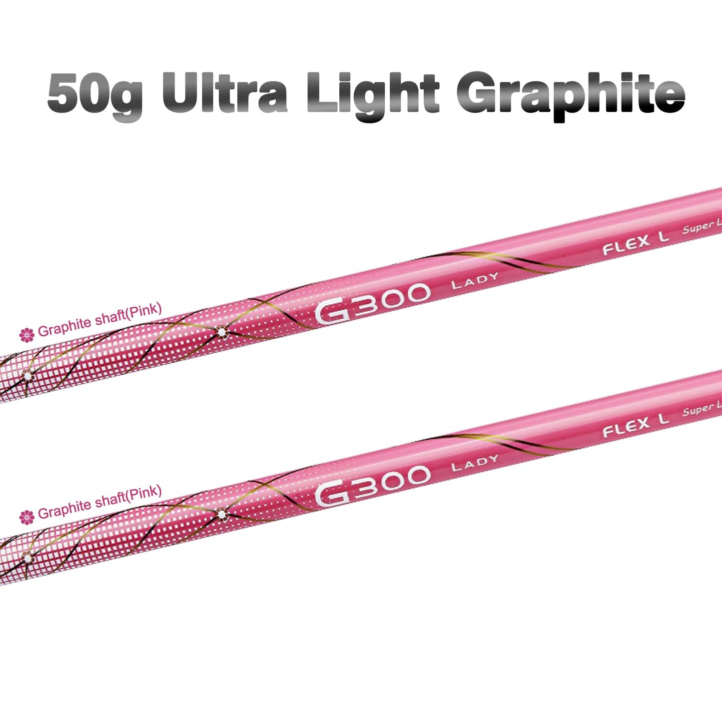 Комплект женский PGM  4 шт - титан, 1 вуд (#1), 2 айрон (#7, SW), 1 паттер с сумка-подставка - правая рука