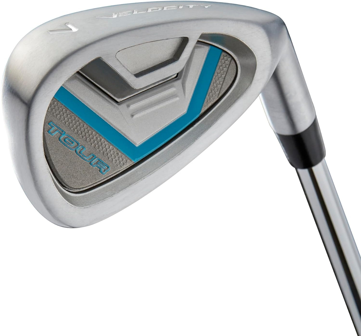 Полный набор для гольфа Wilson Tour Velocity с сумкой-стойкой — Женский правая рука, женский гибкий, серый/синий 