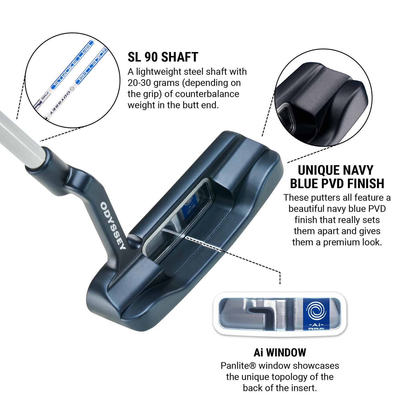 Паттер Odyssey Golf AI-ONE