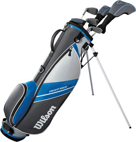 Полные комплекты для гольфа WILSON Teen and Junior Deep Red — для правшей, сумка-стойка 