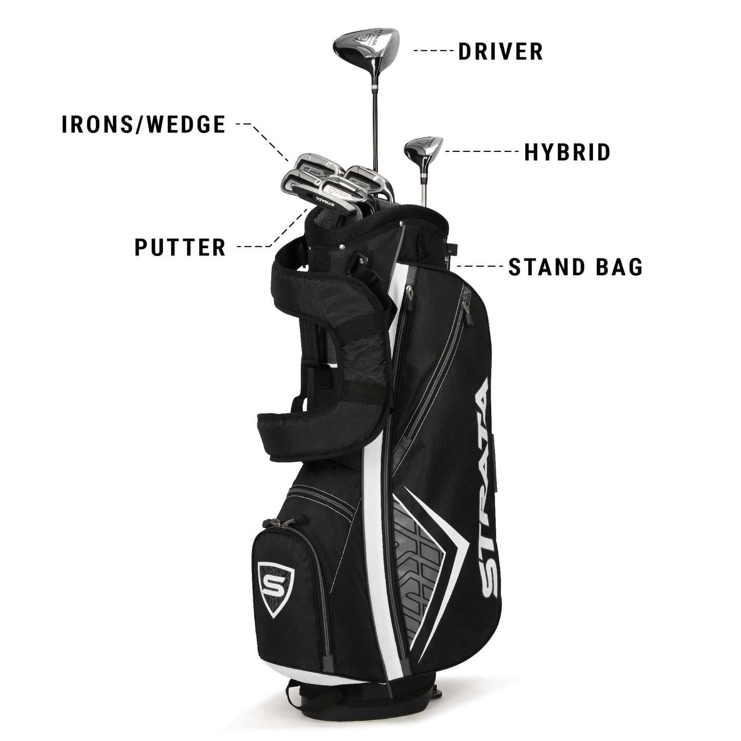 Комплект клюшек Callaway Golf Strata Intro 9шт правая рука, мужской