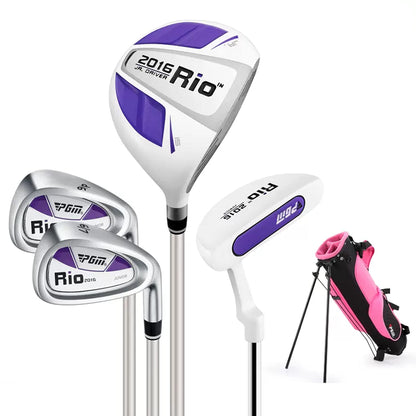 Комплект детский PGM -1 вуд, 2 айрон, 1 паттер, сумка, унисекс