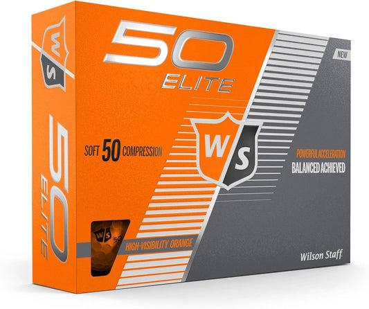 Мяч для гольфа WILSON Staff Fifty Elite, оранжевый 