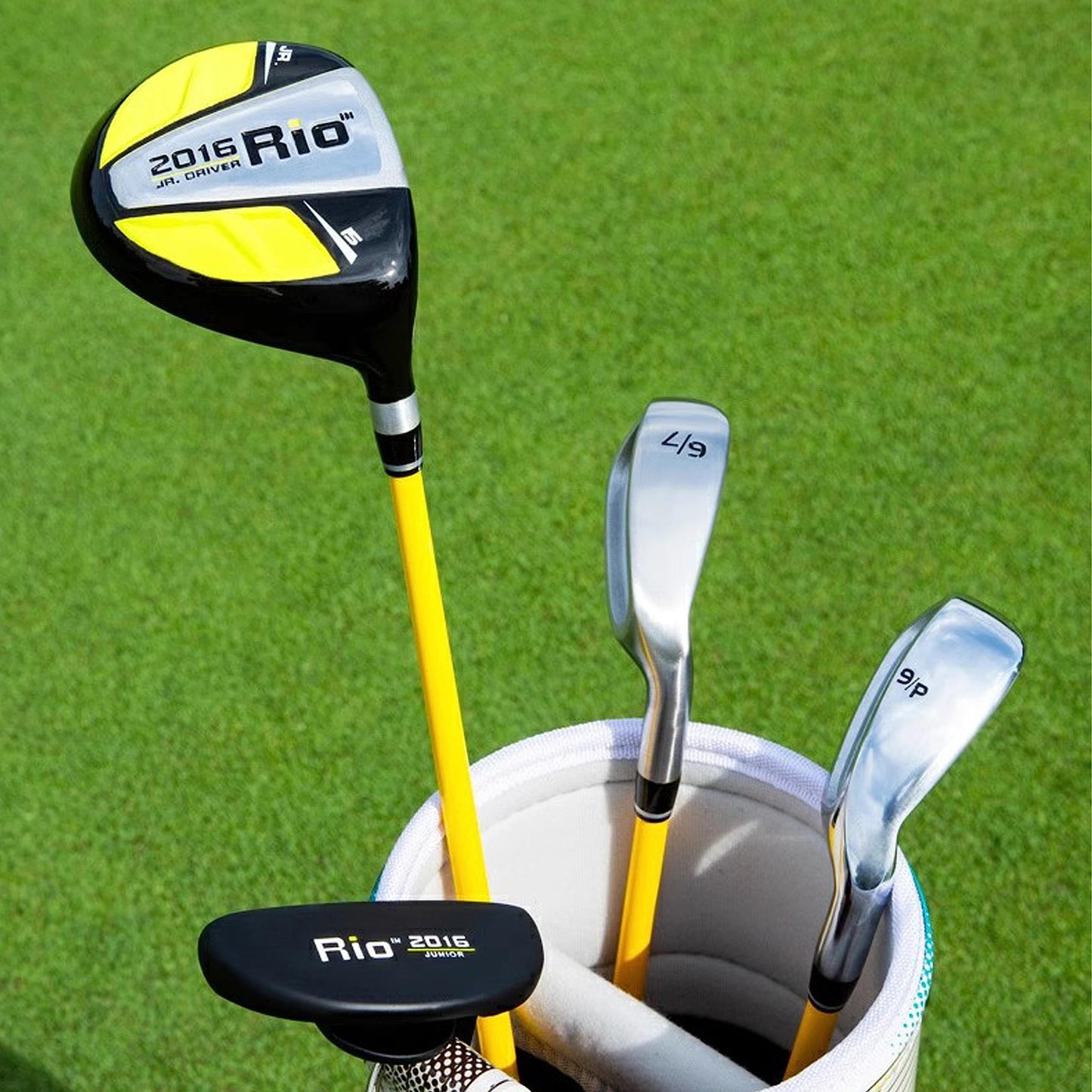 Комплект детский PGM -1 вуд, 2 айрон, 1 паттер, сумка, унисекс