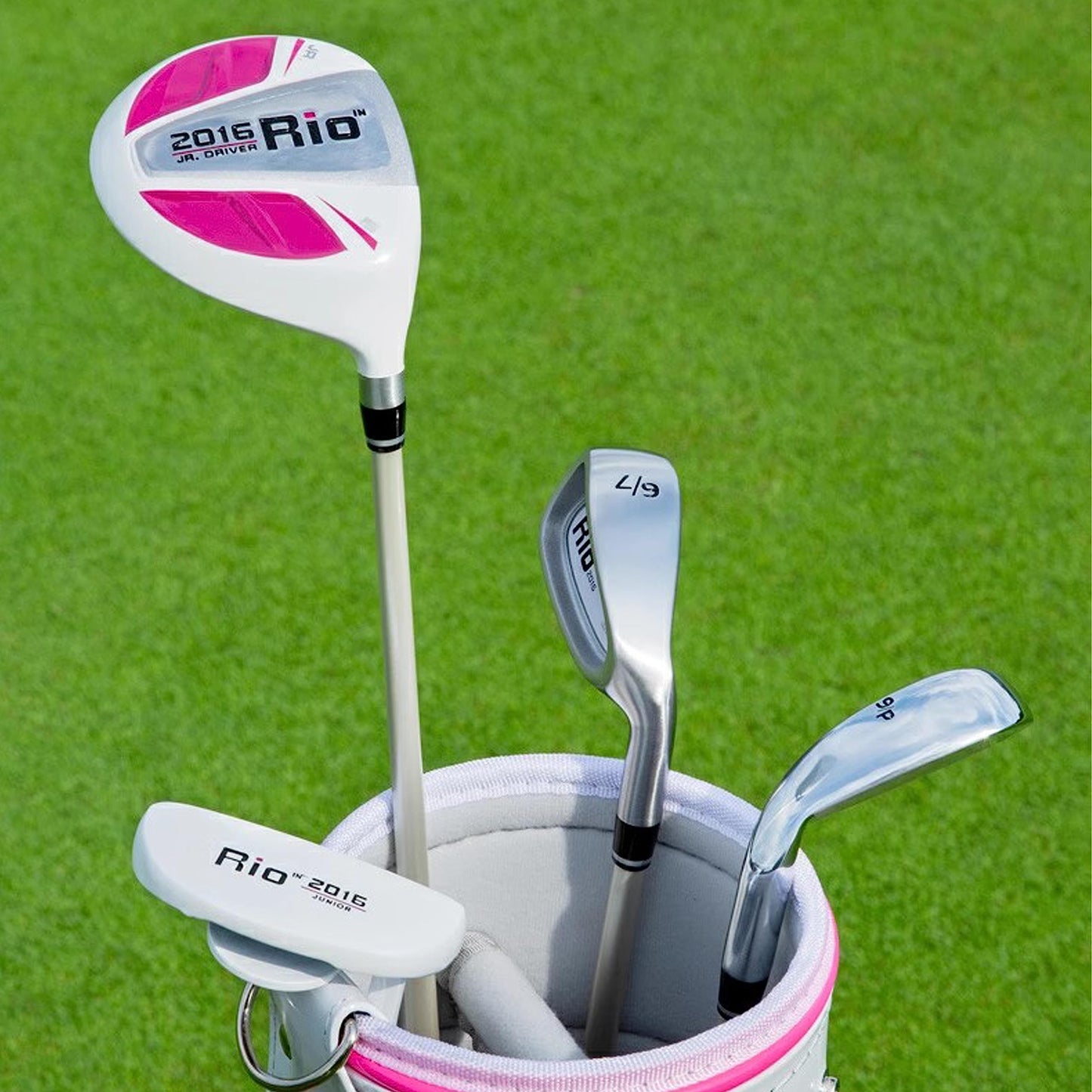 Комплект детский PGM -1 вуд, 2 айрон, 1 паттер, сумка, унисекс